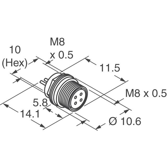 HR25-7TR-4SA(73) Hirose Electric Co Ltd  Circular Connector Assemblies